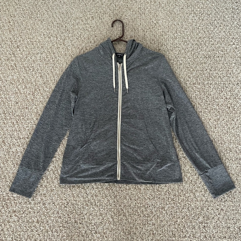 Zobha Gray Women's Full-Zip Hoodie